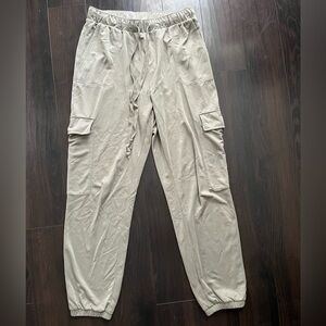 Women's Light Green Cargo Joggers